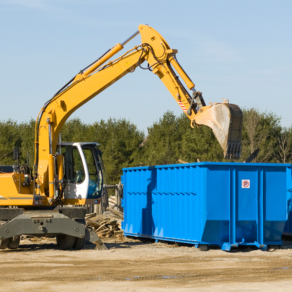 can i choose the location where the residential dumpster will be placed in Hartley